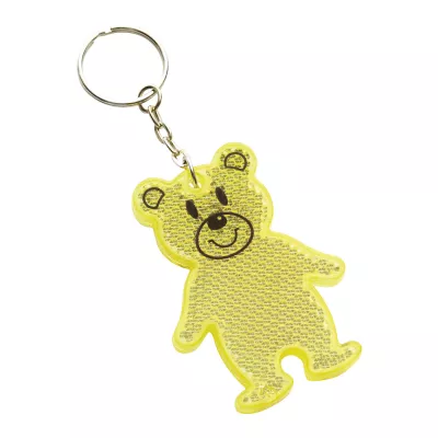 Brelok odblaskowy TEDDY - żółty (56-0402528)