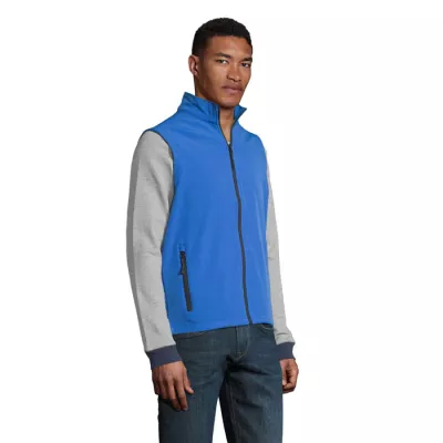 Kamizelka softshell męska Sol's RACE BW MEN - Niebieski (S02887-RB)