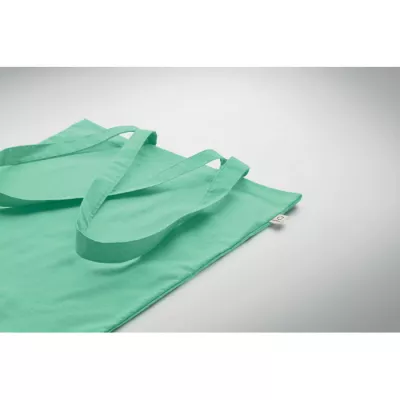 Torba z bawełny z recyklingu 140 g/m² VIVEKA COLOUR - Miętowy Zielony (MO2302-77)