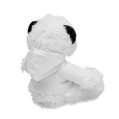 Maskotka panda w bluzie z kapturem PENNY - Bialy (MO6736-06)