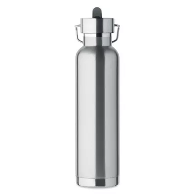 Butelka termiczna ze słomką 660 ml RIFLOW - Srebrny Mat (MO2283-16)