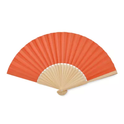 Wachlarz bambusowy z papierem FANNY PAPER - Pomaranczowy (MO6828-10)