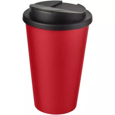 Americano® 350 ml tumbler with spill-proof lid - Czarny-Czerwony (21069520)