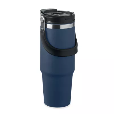 Kubek termiczny ze słomką ze stali 850 ml SUMA HAND - Francuski Granat (MO2561-85)