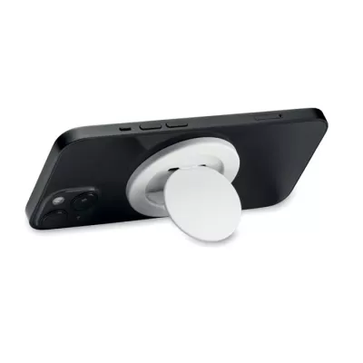 Uchwyt magnetyczny na telefon z ABS z recyklingu ABLE - Bialy (MO2556-06)