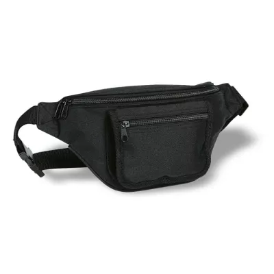 Torba na biodro z poliestru 600D FRUBI - Czarny (KC5810-03)