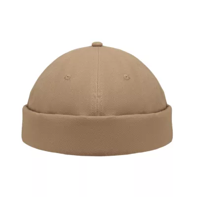 Czapka docker ze szczotkowanej bawełny 260 g/m² DOCK - Khaki (MO2923-39)