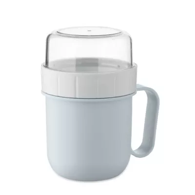 Kubek śniadaniowy z pojemnikiem 450 ml CUP ON GO - Baby Blue (MO2679-66)