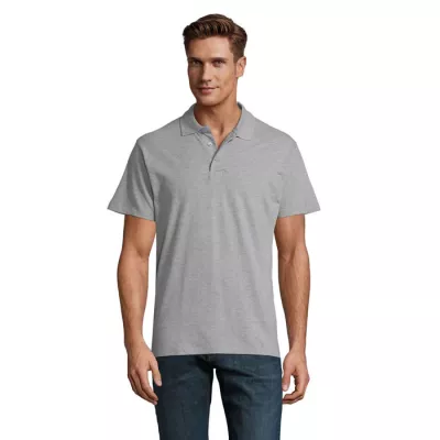Koszulka polo męska piqué 210 g/m² Sol's SPRING II - Szary Melanż 2 (S11362-GY)