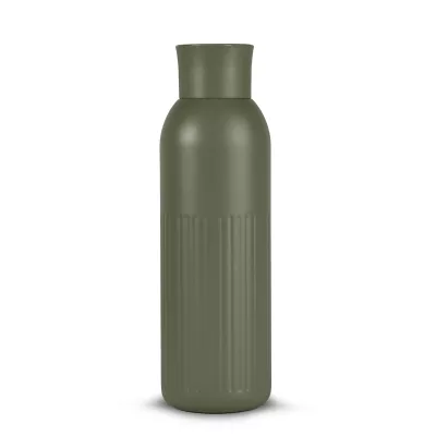Sagaform Tekla Push stalowa butelka z zakrętką (z recyklingu) 500 ml - Dried Green (LT52134-N0049)