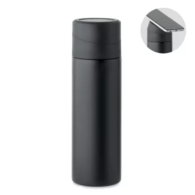 Butelka termiczna 420 ml z uchwytem na telefon PHOTTLE - Czarny (MO2308-03)