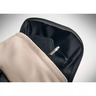 Plecak na laptop 15" z recyklingu 450 g/m² LEIRUR - Sznur (MO2391-65)