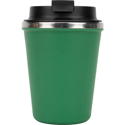 Kubek termiczny 350 ml z powłoką z recyklingu METODY - zielony (8496209)