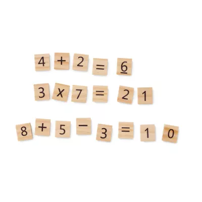 Gra edukacyjna do liczenia z drewna EDUCOUNT - Bezowy (MO6398-13)