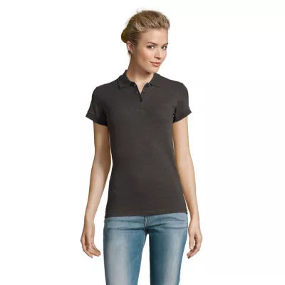 Polo damskie piqué 180 g/m² Sol's PERFECT WOMEN - Charcoal Melange (S11347-CE)
