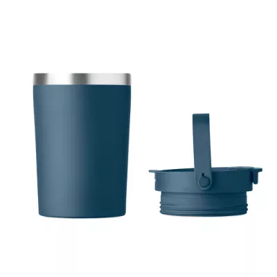 Kubek termiczny ze słomką i paskiem 350 ml COZYCUP - Francuski Granat (MO2922-85)