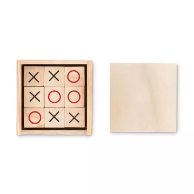Gra w kółko i krzyżyk drewniana TIC TAC TOE - Drewna (MO9493-40)
