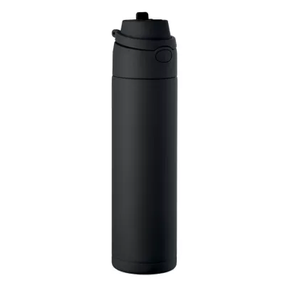 Butelka termiczna ze słomką 2 w 1 500 ml TOIEN TWO - Czarny (MO2988-03)