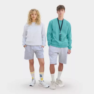 Bluza unisex bez kaptura 280 g/m² Sol's COLUMBIA - Pool Blue (S03814-BP)