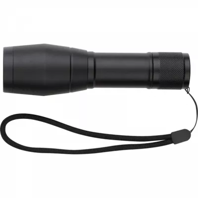 Latarka LED aluminiowa DAVID - czarny (8118503)