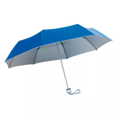 Parasol składany 21" ze srebrną podszewką CARDIF - Niebieski (MO7210-37)