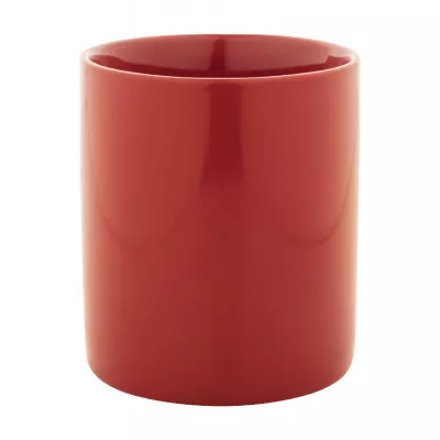Kolomu kolorowy ceramiczny kubek - czerwony (AP800117-05)