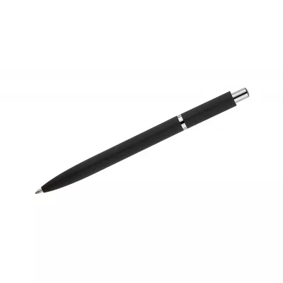 Długopis metalowy z powłoką typu soft touch ELMO - czarny (19084-02)