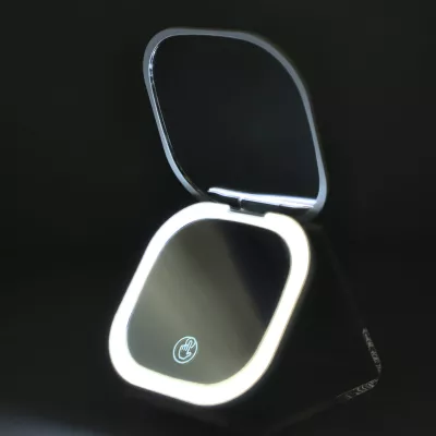 Kompaktowe lusterko LED 350 mAh - biały (LT90754-N0001)