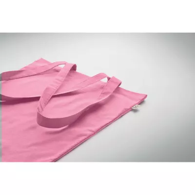 Torba z bawełny z recyklingu 140 g/m² VIVEKA COLOUR - Dziecięcy Róż (MO2302-11)