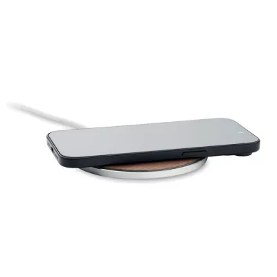 Ładowarka bezprzewodowa 15W z aluminium NEUZ - Drewna (MO2431-40)