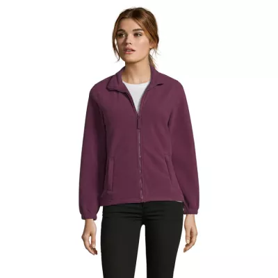 Polar damski rozpinany 300 g/m² Sol's NORTH WOMEN - Burgundy (S54500-BG)