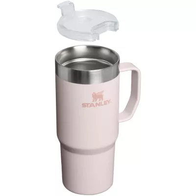 Kubek termiczny Stanley Everyday Suburban 473 ml wykonany z recyklingowanej stali nierdzewnej  - Jasnoróżowy (10097840)