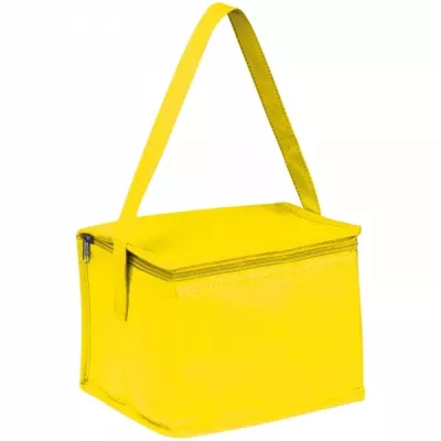 Torba termiczna non woven na 6 puszek 330 ml NIEBY - żółty (154208)