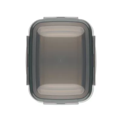 Lunchbox stalowy 1500 ml z przegrodą LOX PLUS - Przezroczysty Szary (MO2344-27)