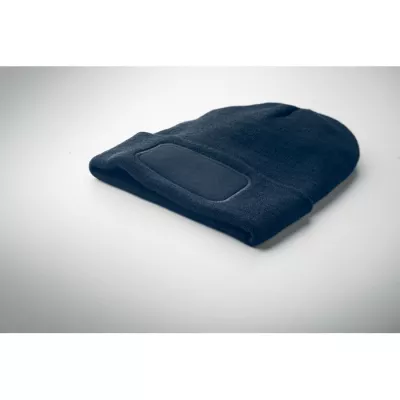 Czapka zimowa unisex z dzianiny RPET CAPNIT - Francuski Granat (MO2359-85)
