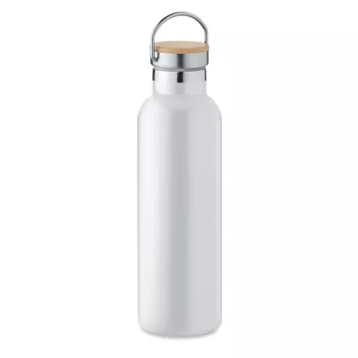 Termos z bambusową pokrywką 750 ml HELSINKI MED - Bialy (MO6372-06)