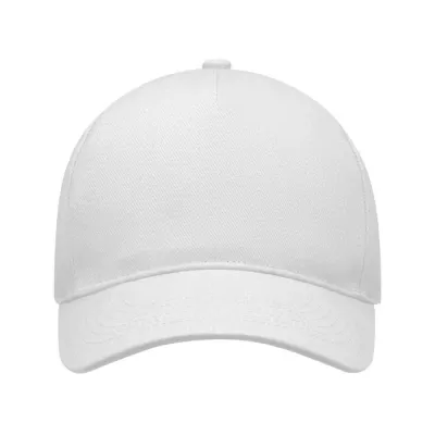 Czapka z daszkiem 5-panelowa 260 g/m² LONG BEACH SINGA - Bialy (MO6875-06)
