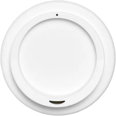 Kubek termiczny z serii Americano® o pojemności 350 ml z uchwytem - Biały-Srebrny (21000225)