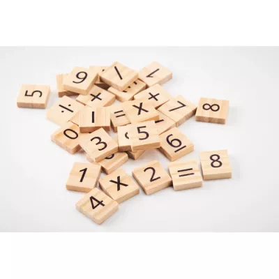 Gra edukacyjna do liczenia z drewna EDUCOUNT - Bezowy (MO6398-13)