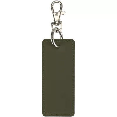 Resi Plus brelok z prostokątną zawieszką z recyklingowanego materiału z certyfikatem GRS - Leśny zielony (13014164)