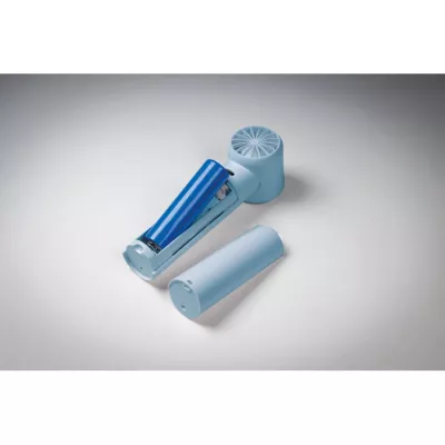 Mini wentylator ręczny z wyświetlaczem 2600 mAh GLACI - Baby Blue (MO2780-66)