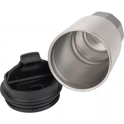 Kubek termiczny stalowy z recyklingu SAINT - JEROME MoLu 500 ml - czarny (483103)