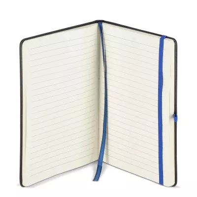 Notatnik Iroko z twardą okładką Laser A5 - czarno / niebieski (LT92090-N0211)