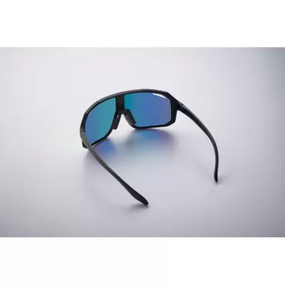 Okulary sportowe z lustrzanymi soczewkami UV400 FLASH - Niebieski (MO2816-04)