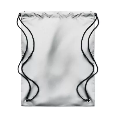 Worek ze sznurkiem odblaskowy SHOOP REFLECTIVE - Srebrny (MO9403-14)