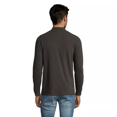 Polo męskie 180 g/m² Sol's PERFECT LSL MEN - Charcoal Melange (S02087-CE)