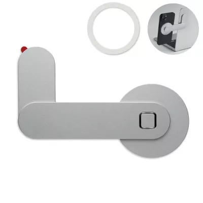 Magnetyczny uchwyt na telefon z aluminium SCREENTACH - Srebrny (MO3160-14)