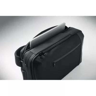 Plecak na laptop 15" z żakardem 15 l BOSTON - Czarny (MO3226-03)