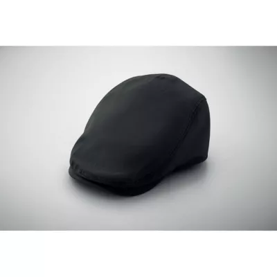 Czapka kaszkiet z bawełny twill 235 g/m² FLAT PEAK - Czarny (MO2850-03)