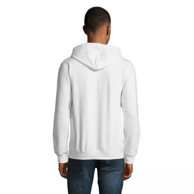 Bluza unisex z kapturem rozpinana 260 g/m² Sol's STONE - Bialy (S01714-WH)